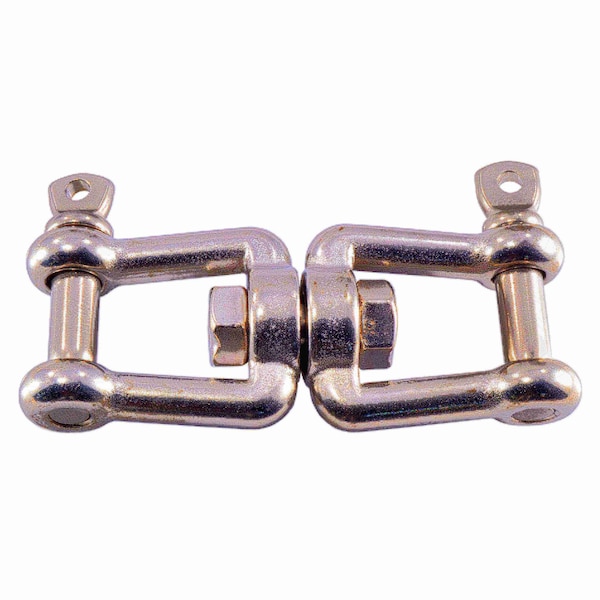 Midwest Fastener 5/16" x 3-1/2" 316 Stainless Steel Jaw/Jaw Swivels 2PK 35831 - main